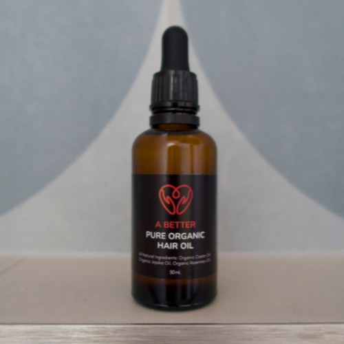 Pure Organic Hair Oil 50mL Amber Glass Bottle-0