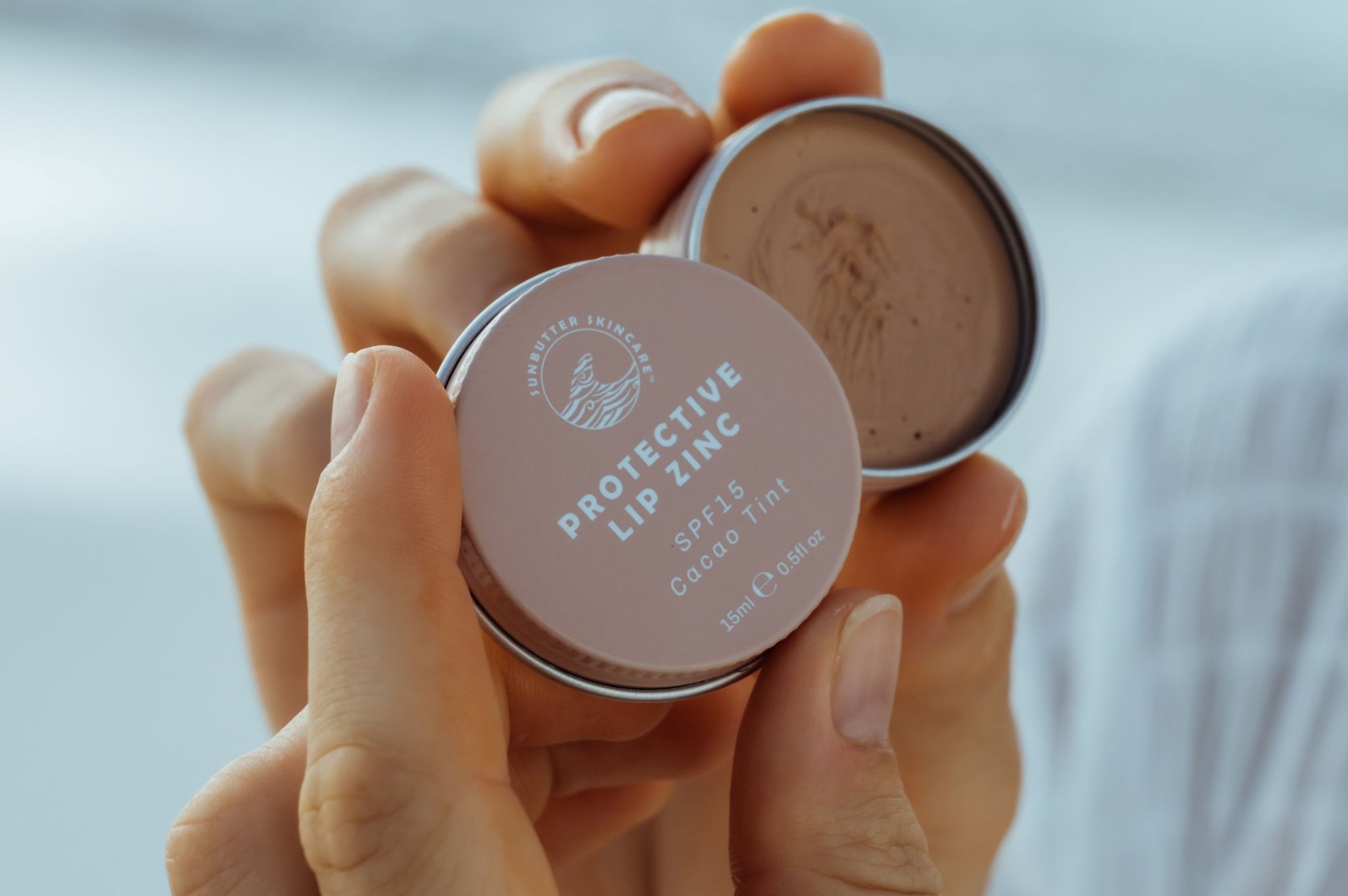 SPF15 Protective Lip Zinc - Cacao Tint-1