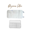 3 Piece Waist & Knee Wraps Organic Cotton Castor Oil Pack - Reusable Detox Compress Kit For Natural Toxin Removal-0