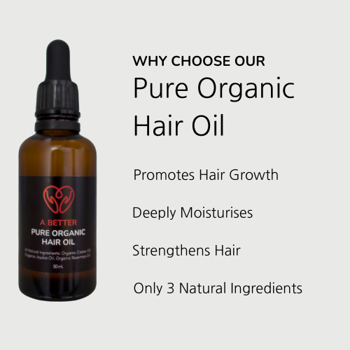 Pure Organic Hair Oil 50mL Amber Glass Bottle-2