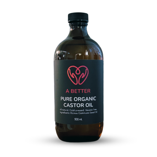 Pure Organic Castor Oil - Amber Glass Bottle-6