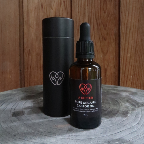 Pure Organic Castor Oil 50 mL - Amber Glass Bottle-1