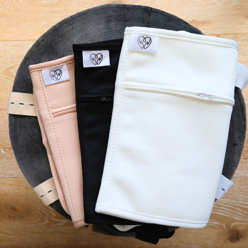 8 Piece Organic Cotton Castor Oil Wraps Pack - Black-1
