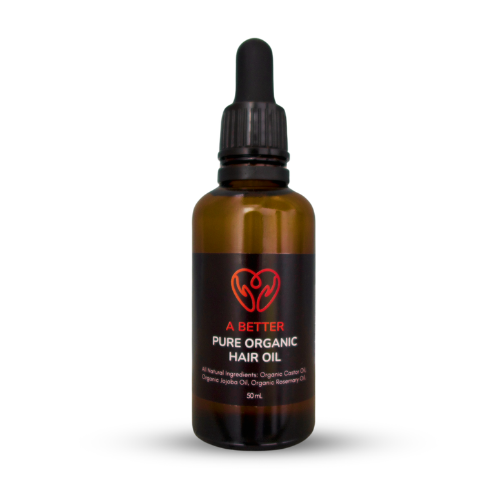 Pure Organic Hair Oil 50mL Amber Glass Bottle-1