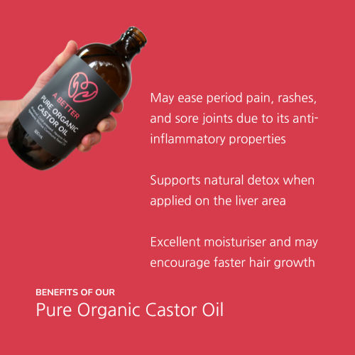 Pure Organic Castor Oil 50 mL - Amber Glass Bottle-2