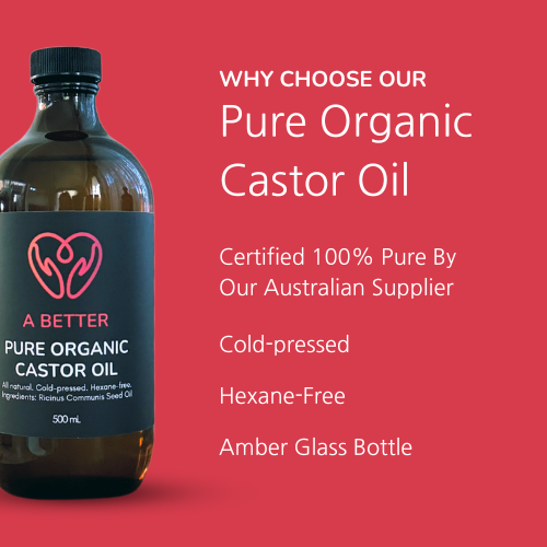 Pure Organic Castor Oil 50 mL - Amber Glass Bottle-3