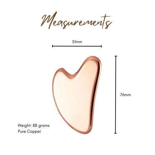 Pure Copper Gua Sha Tool Facial Massager Guasha Board Face Body Natural Massage-4