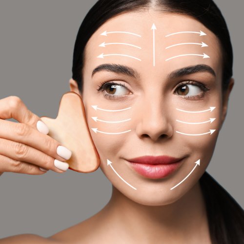 Pure Copper Gua Sha Tool Facial Massager Guasha Board Face Body Natural Massage-2